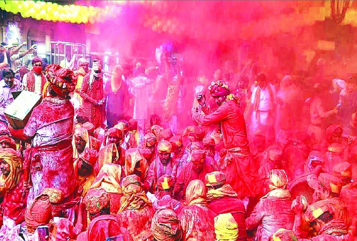 Lathmar Holi 2023 Rangotsav in mathura know laddu holi date barsana virindavan hindi news