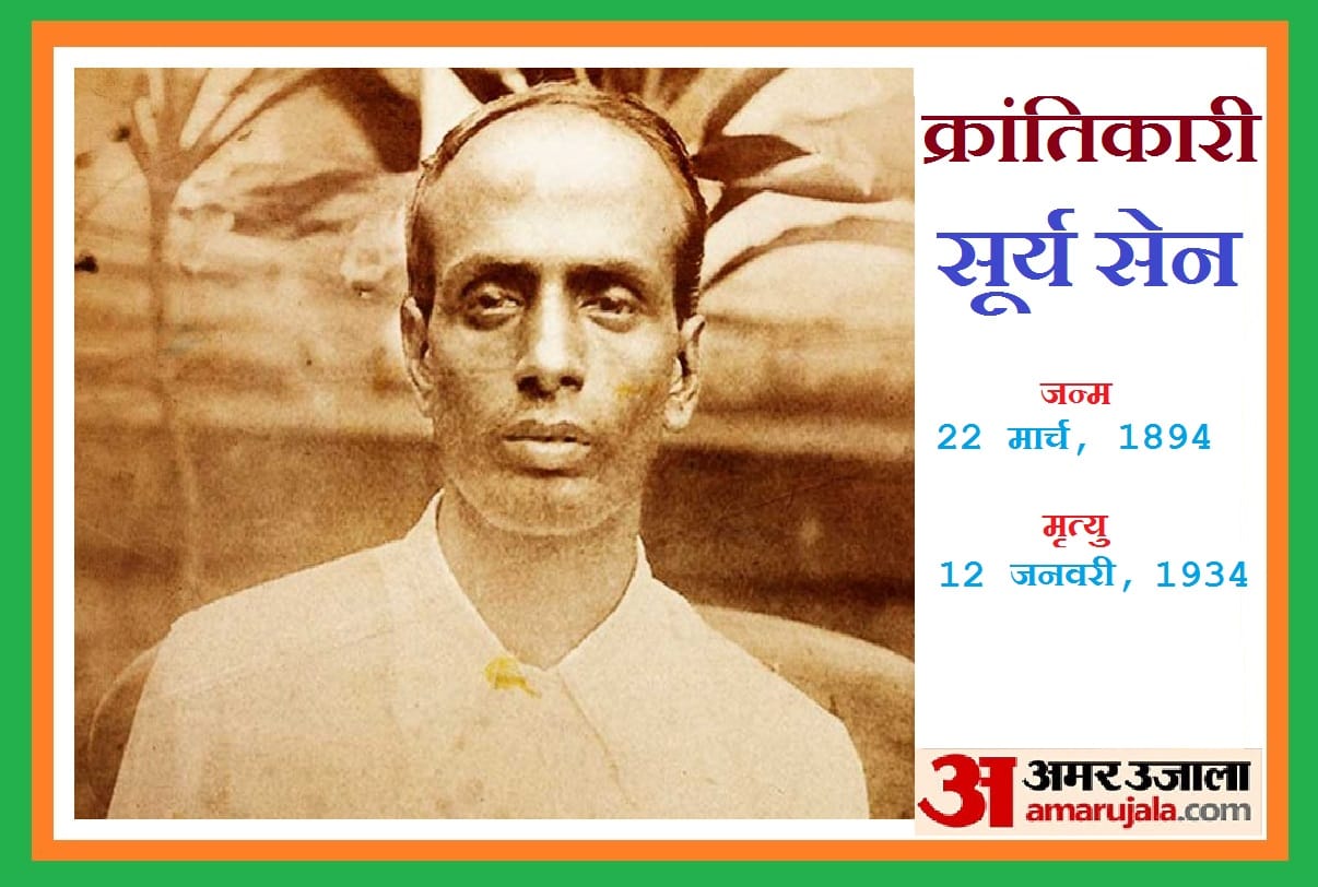 Surya Sen Indian revolutionary who was known for leading the 1930 Chittagong armoury raid Master Da Surya Sen
