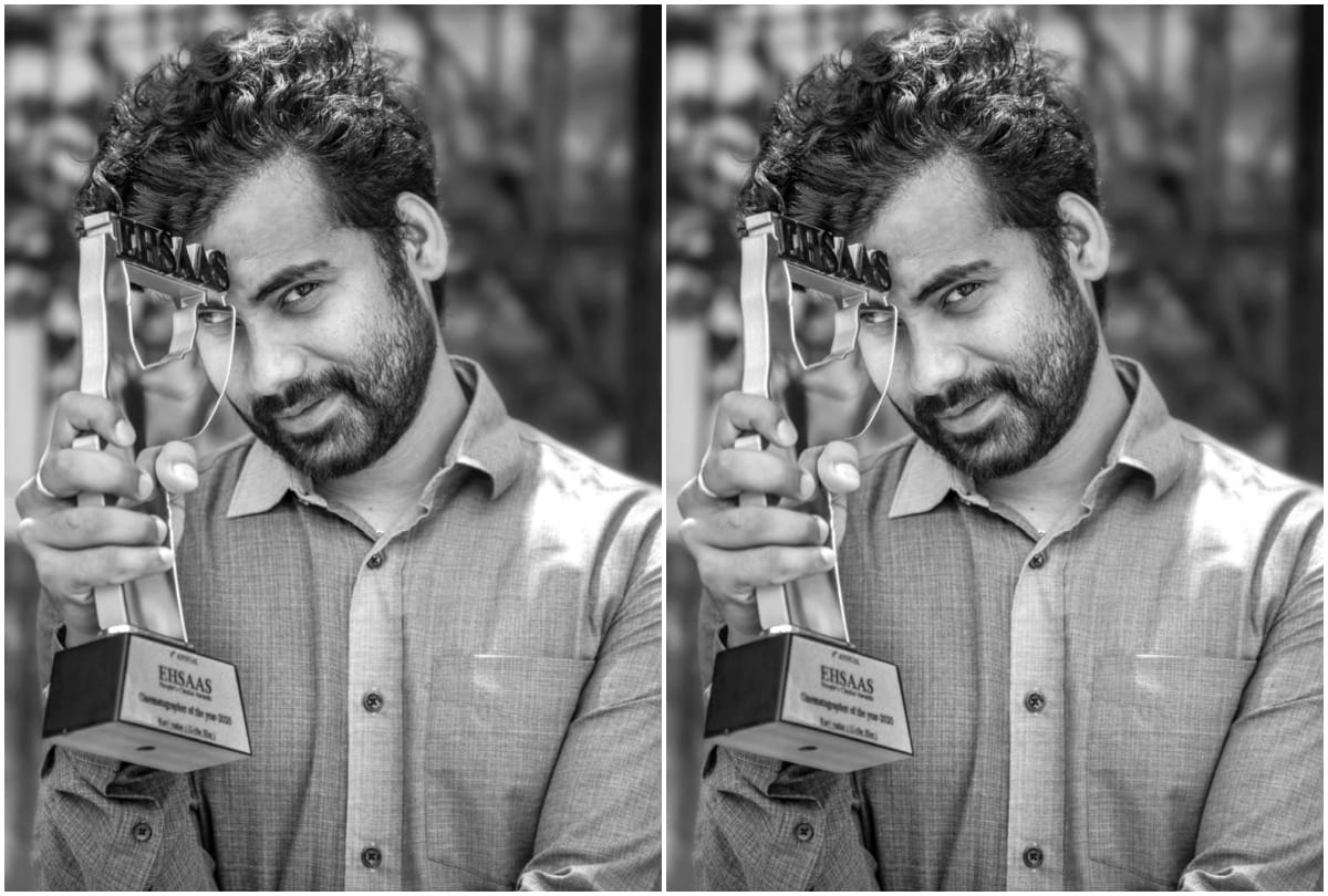 Known DOP Ravi Yadav honoured with best cinematographer of the year award