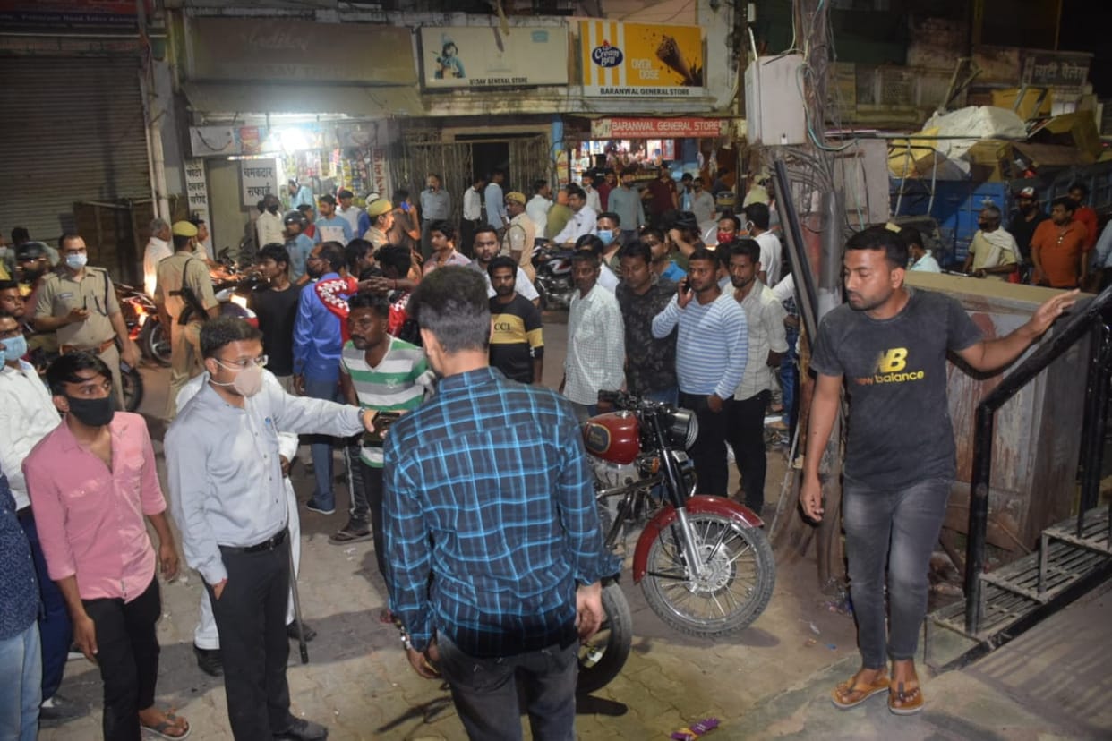Mahabhiyaan against encroachment, uproar