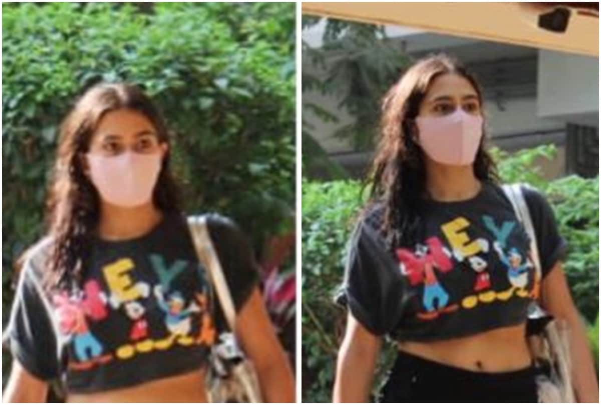 Sara ali khan visited Saif ali khan home to meet newborn baby see photos