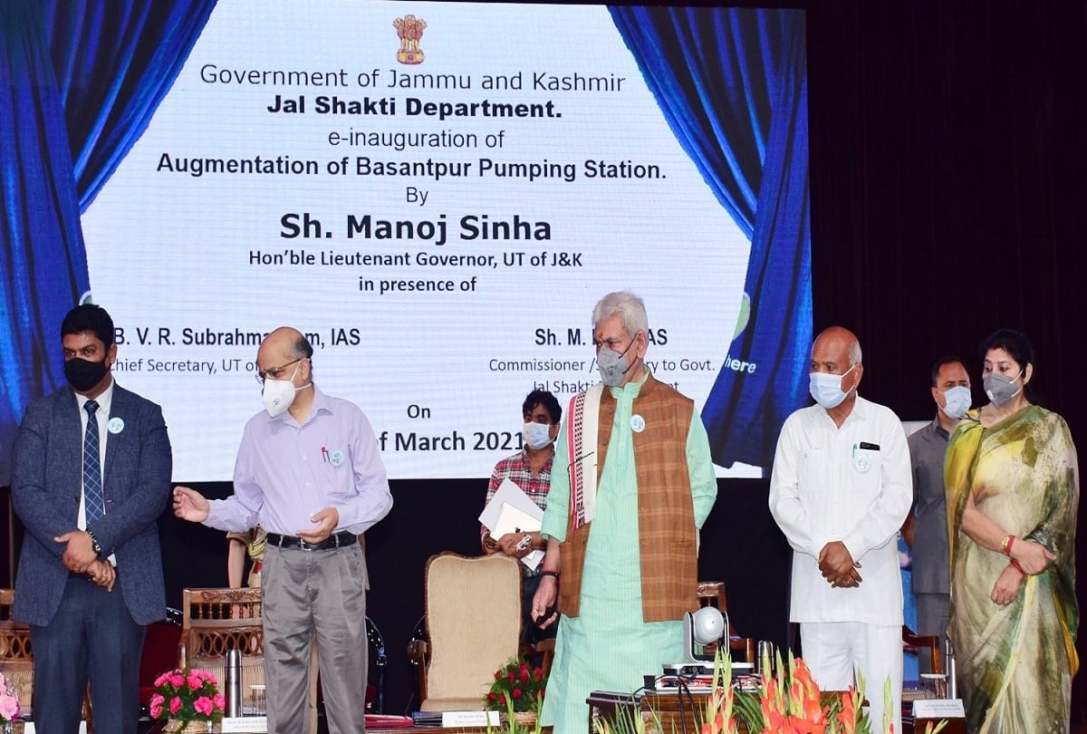 Lt Governor Manoj Sinha E Launches Ten Drinking Water And Irrigation Projects