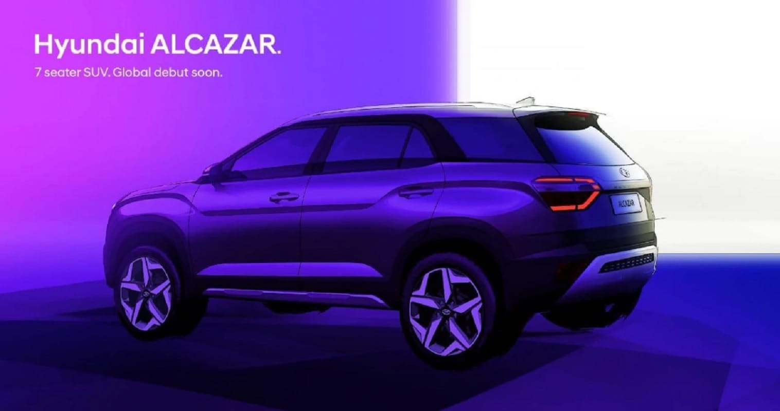Hyundai Alcazar Official Design Sketches Hyundai Alcazar Launch Date ...