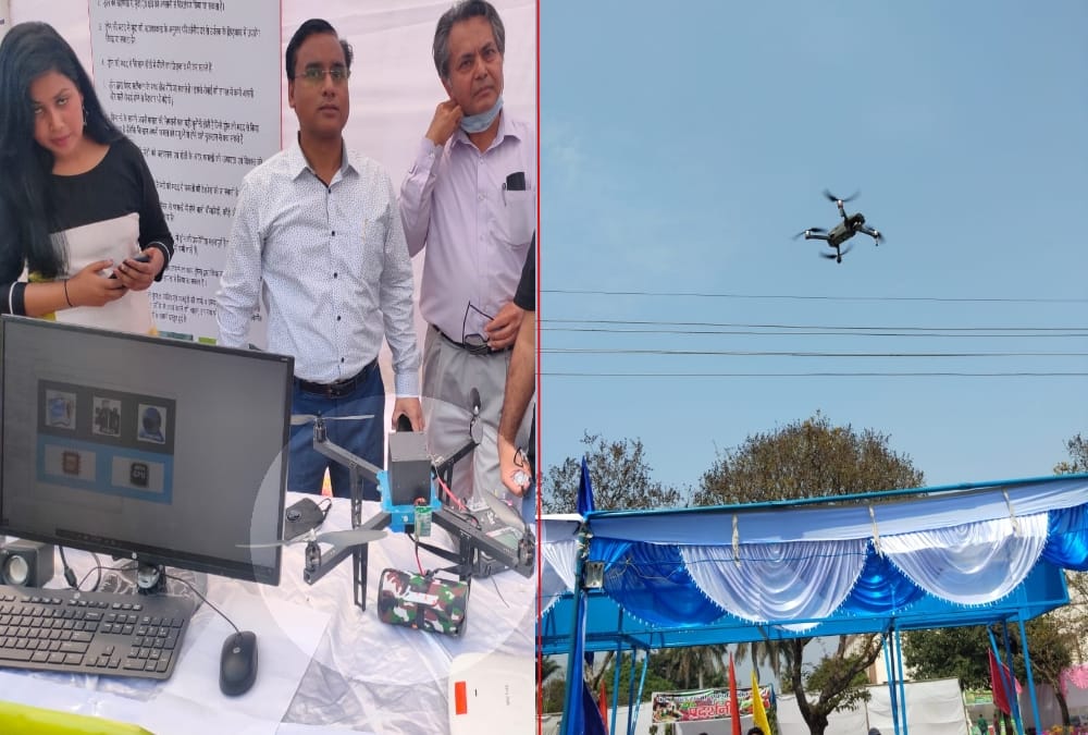 Kisan mela 2021 in Uttarakhand: Pantnagar University Girl Students Maked New Technique Drone For Farmers