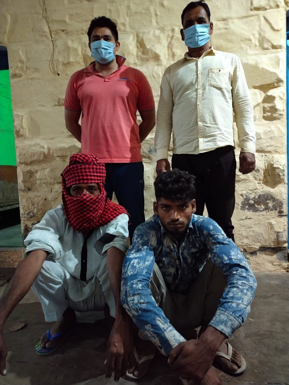 Arrested two smugglers and freed 38 cows