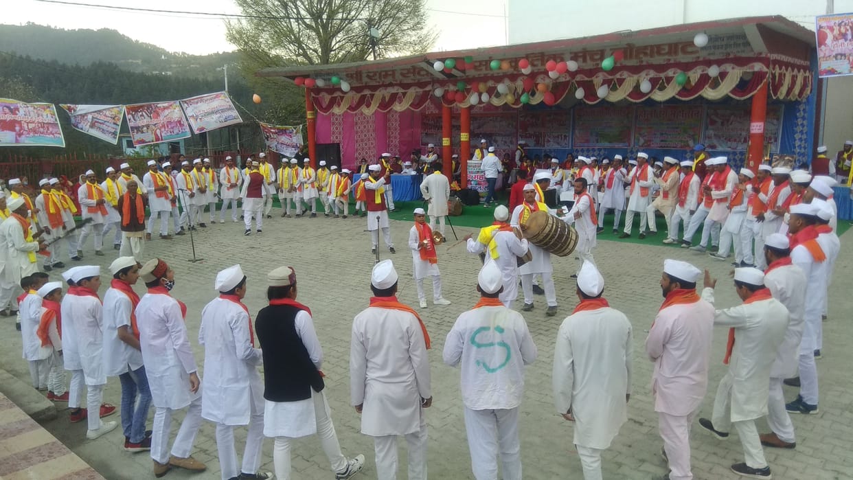 Inauguration of the ninth Holi color festival in Lohaghat