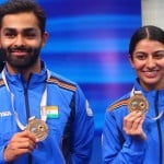 शूटिंग वर्ल्ड कप में अंगदवीर और गनेमत सेखों ने स्वर्ण पदक जीता।