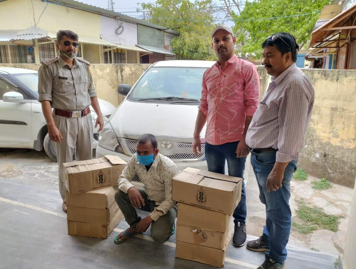 Excise department caught 23 cases of liquor