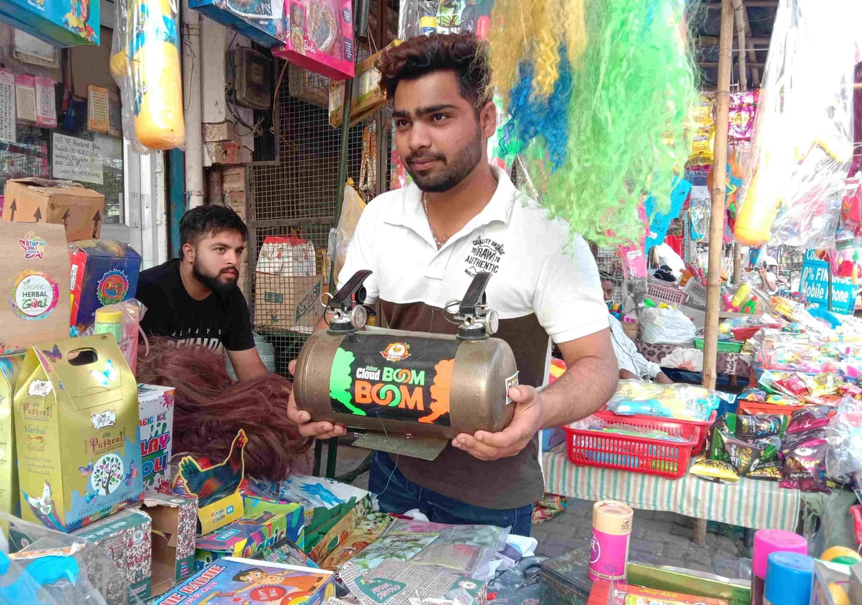 Ban on playing public Holi