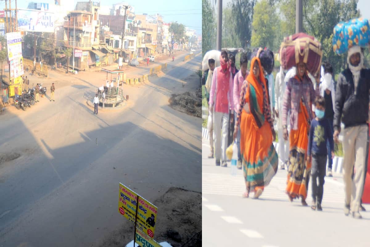 Lockdown one year completes: all markets and road were closed before one year in Baghpat and see photos