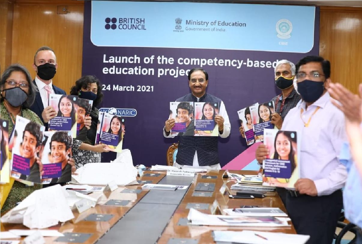 CBSE assessment framework released by Education Minister Nishank British Council for Science Maths English