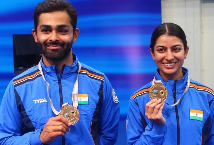 Angadveer Bajwa wins two gold medal in Shooting World Cup