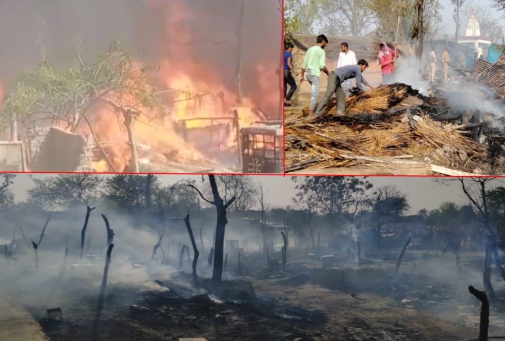 Haridwar News: Massive Fire Broke Out in 50 Hut in Kumbh Mela Area Photos