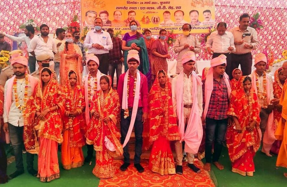 56 couples get married in mass wedding ceremony
