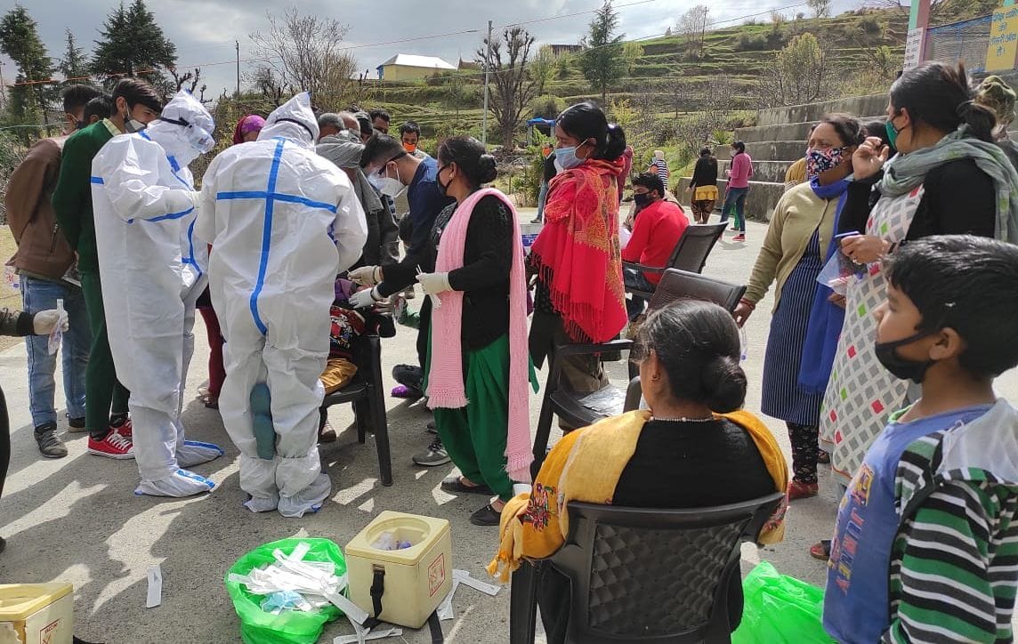 two people corona positive in Chamba