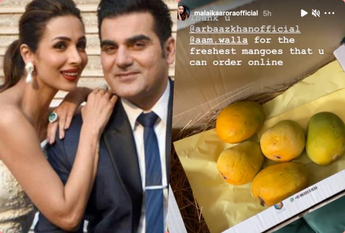 arbaaz khan sent fresh mango to ex wife malaika arora she shared video on instagram