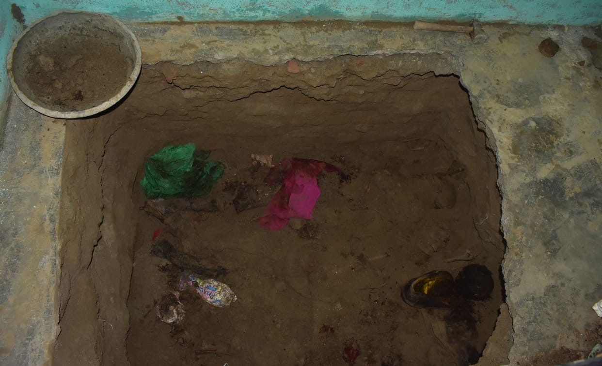 Skeletons of a woman and two children found during house repair