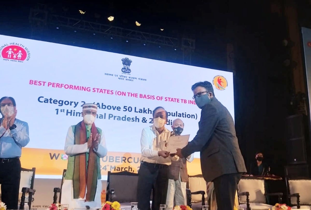Himachal pradesh became the best state in TB eradication