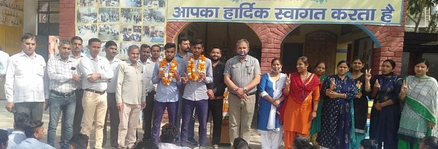 Abhishek and Bintu won gold in the throw ball championship
