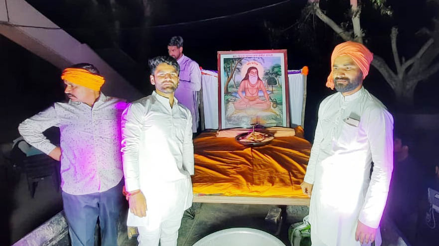 Grand tableau on the birth anniversary of Baba Fakiradas in Miragpur