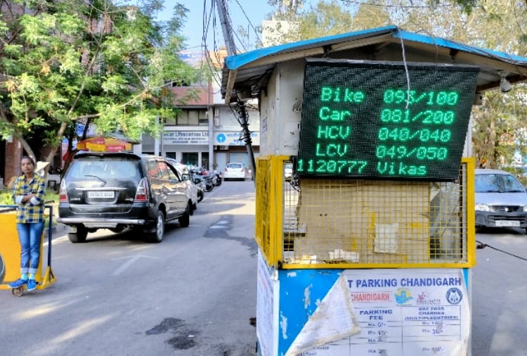 57 parking of zone 2 in Chandigarh became smart