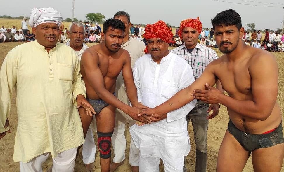 Bhola pahlwan got first and parmod got second in wrestling