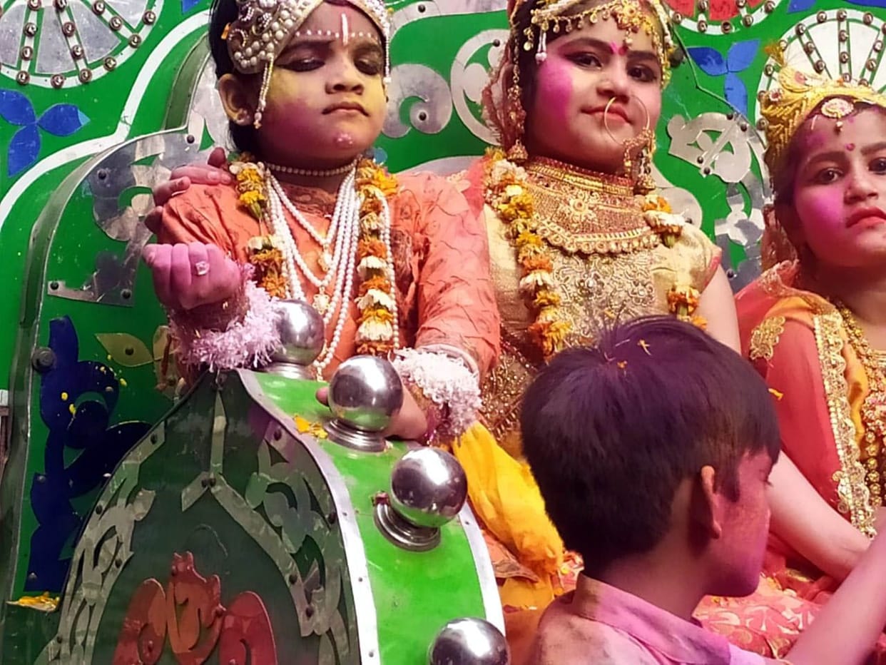 shobhayatra on the eve of rangbharni ekadashi