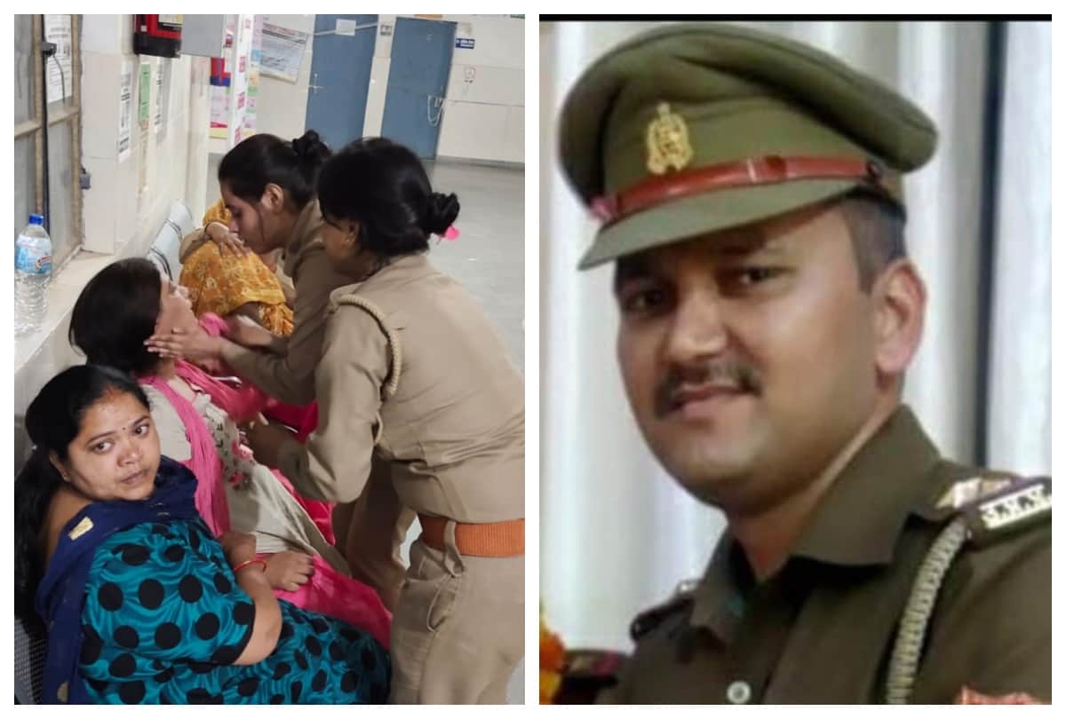 agra daroga murder case: funeral of martyr inspector in Bulandshahr
