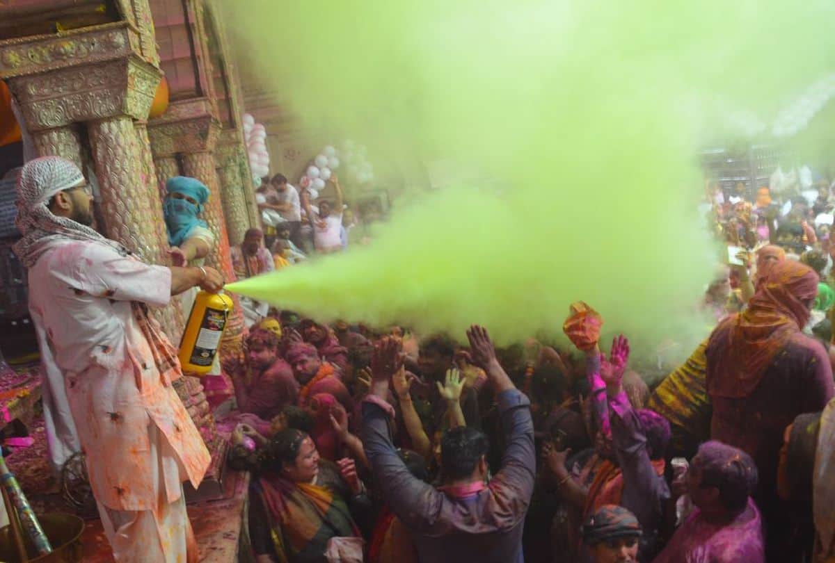 Holi Celebration In Vrindavan Mathura
