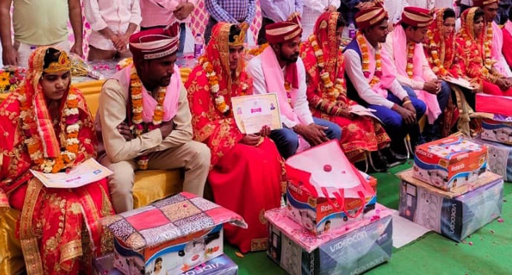 Eight couples took turns and one got married