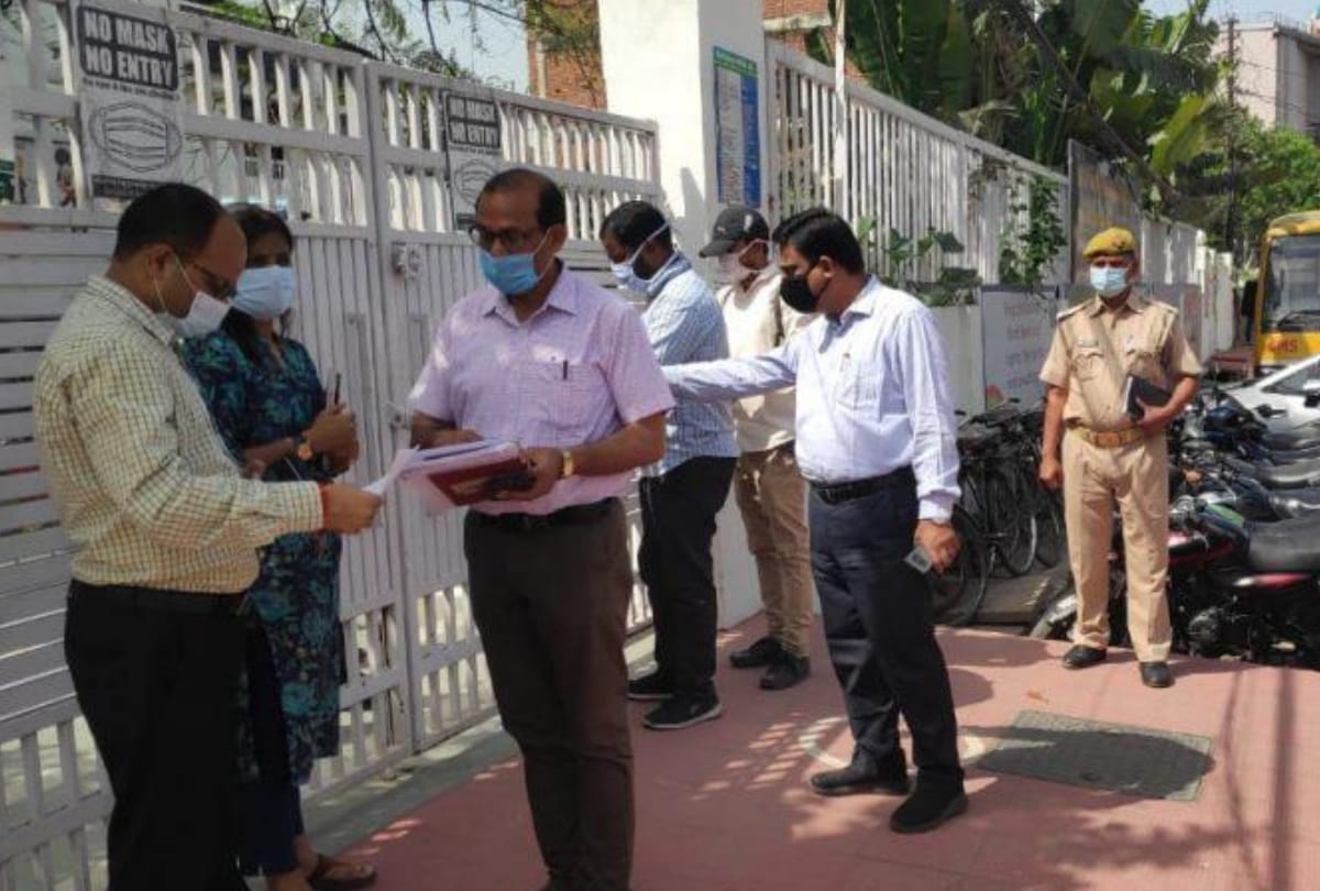 Lucknow: Corona patient found in CMS metropolis, district administration sealed school sanitization