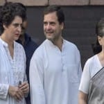 सोनिया, राहुल और प्रियंका गांधी