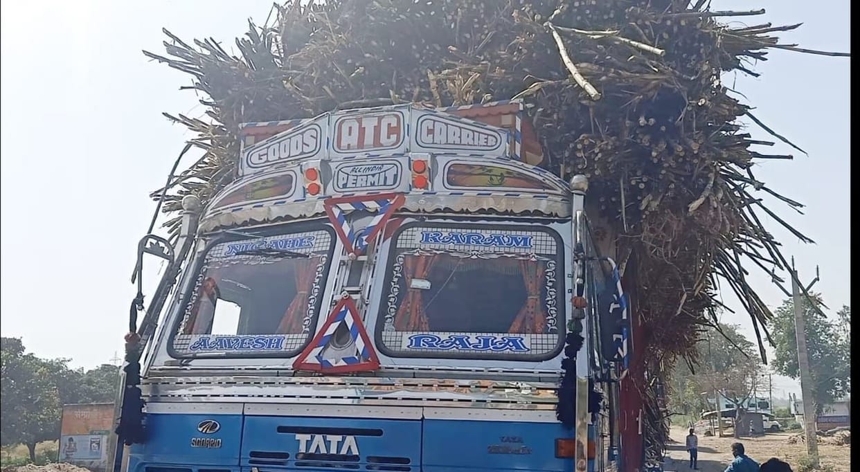 Sugarcane-laden truck crushes couple of bike riders