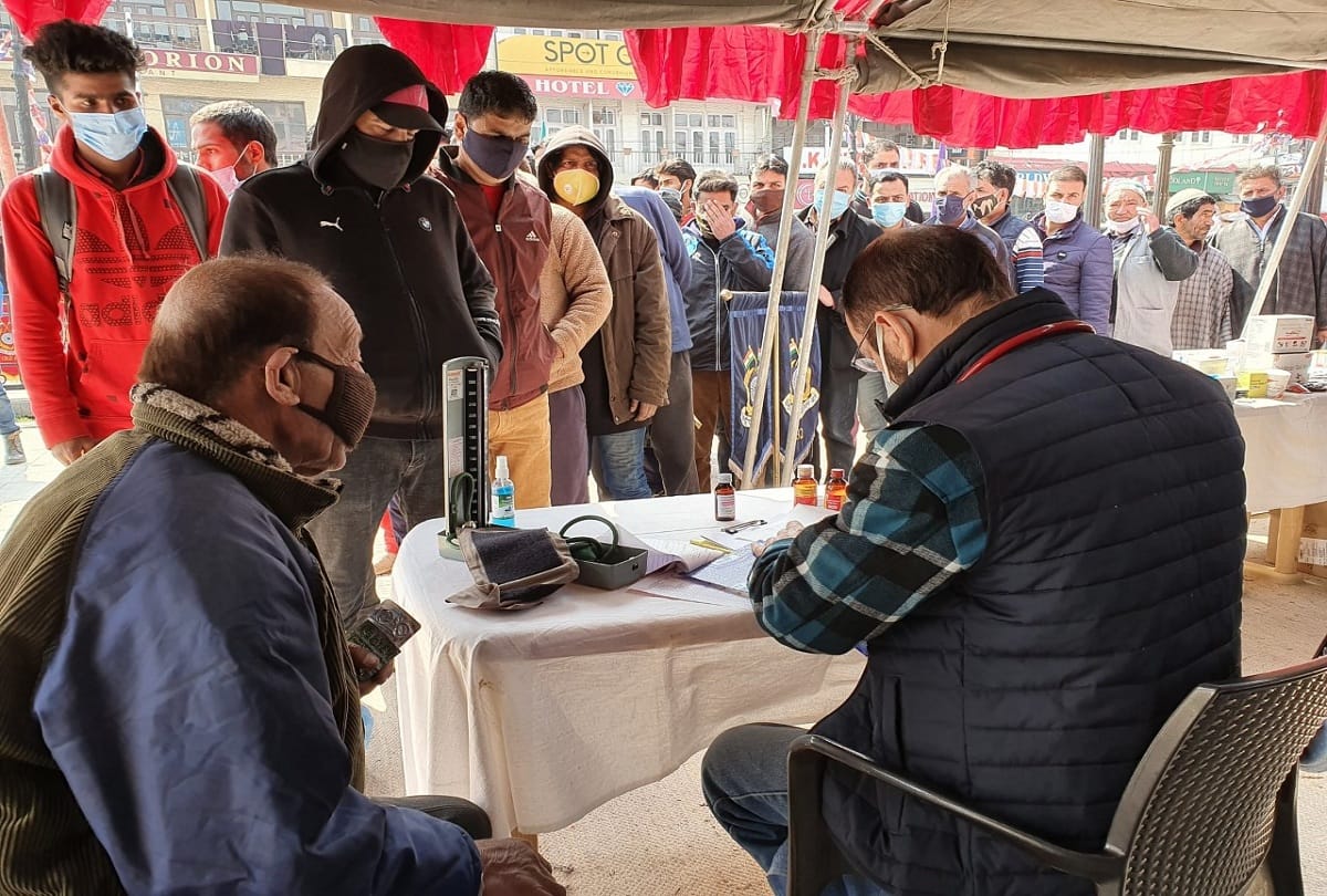 CRPF medical camp In Lal Chowk Srinagar jammu kashmir