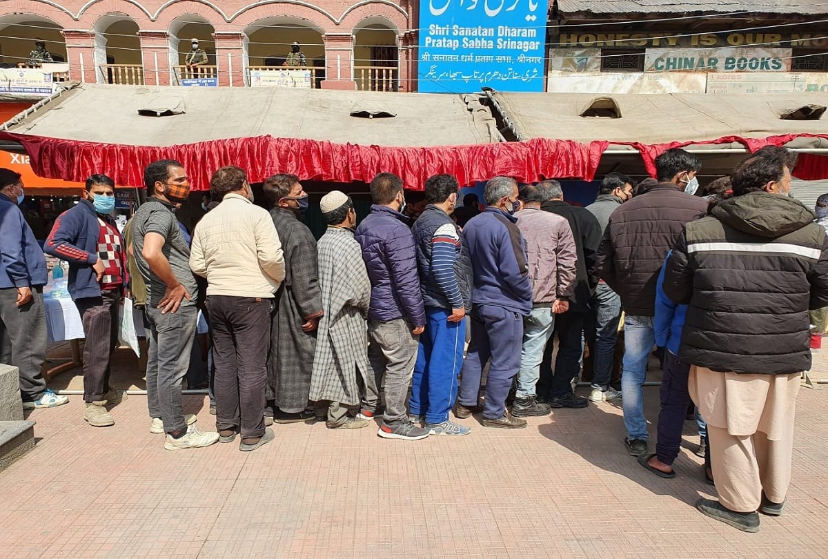 CRPF medical camp In Lal Chowk Srinagar jammu kashmir
