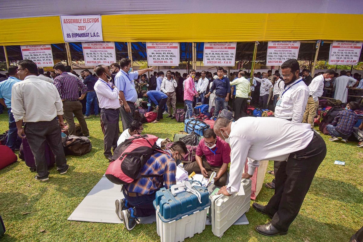 Election Duty Officers preparing for West Bengal, Assam, Kerala, Tamilnadu and Puduchery assembly elections