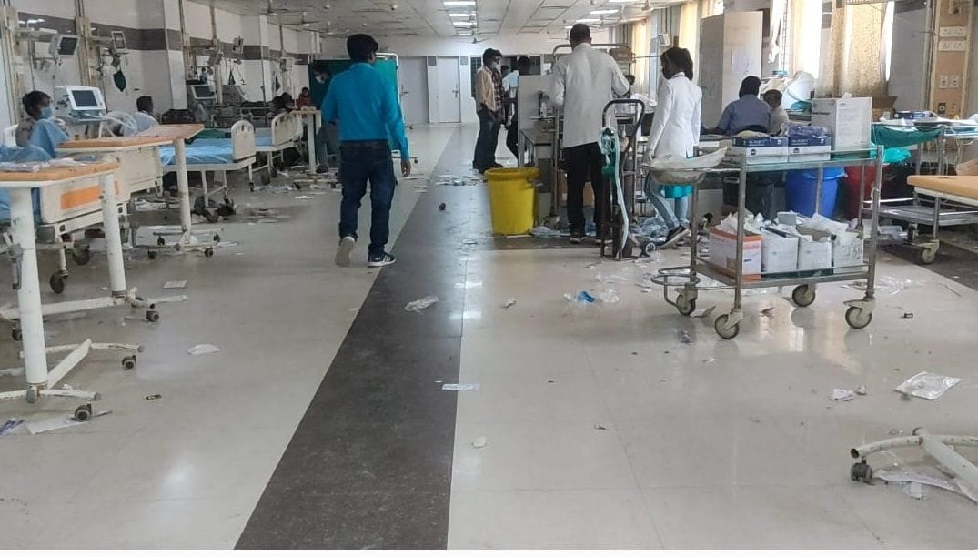 Operation stopped due to the strike of the sanitation workers