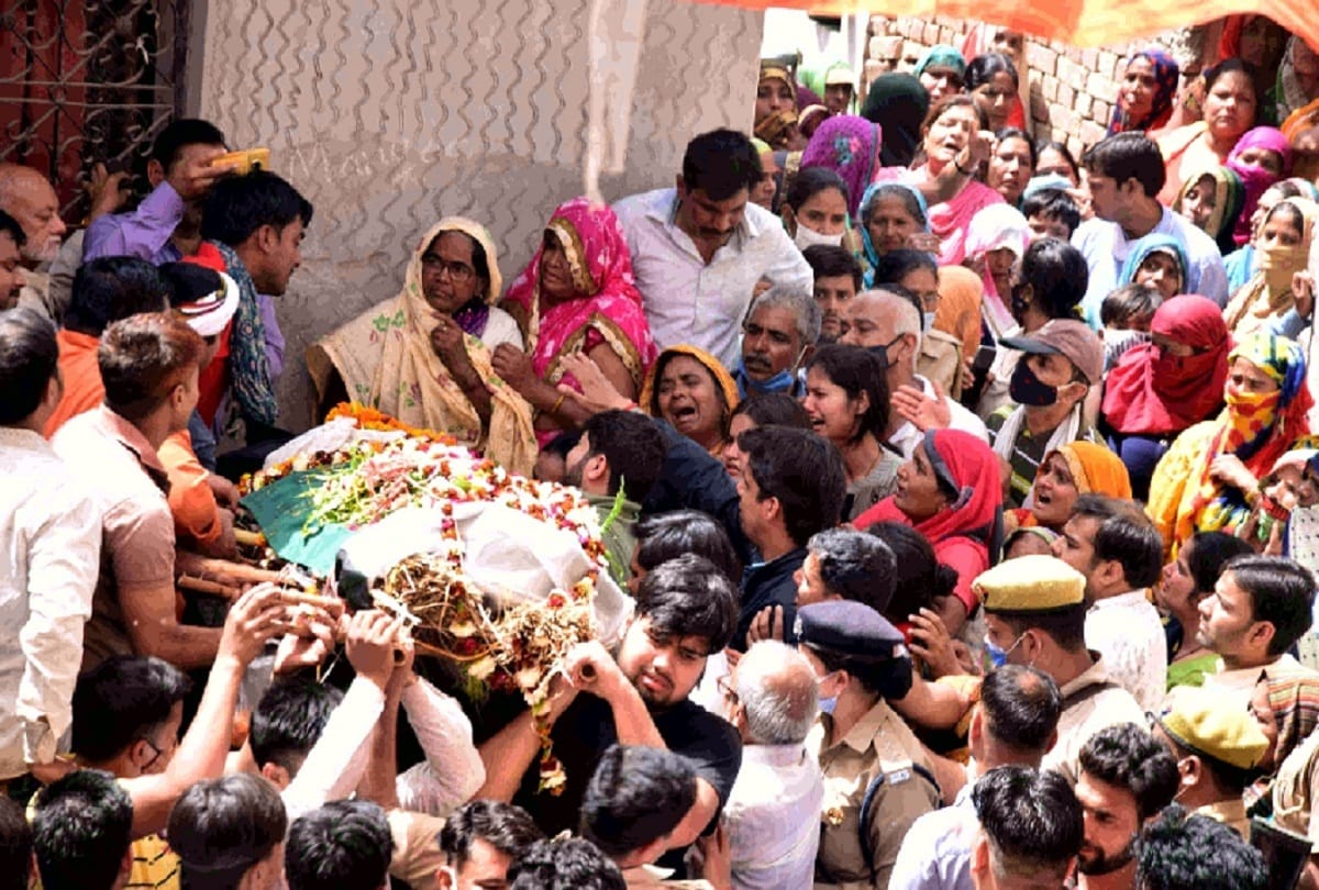 inspector prashant yadav murder case Brother-in-law lying on pyre Shouted and says burn me too