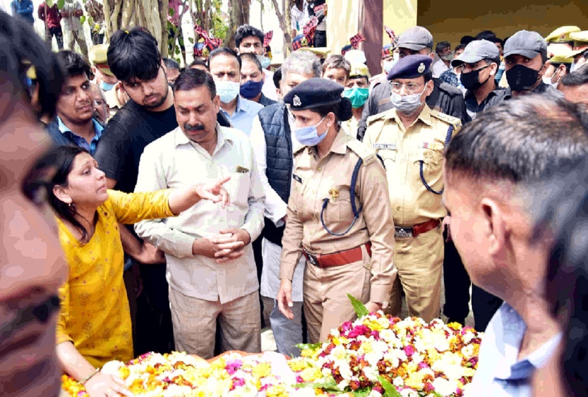 inspector prashant yadav murder case Brother-in-law lying on pyre Shouted and says burn me too