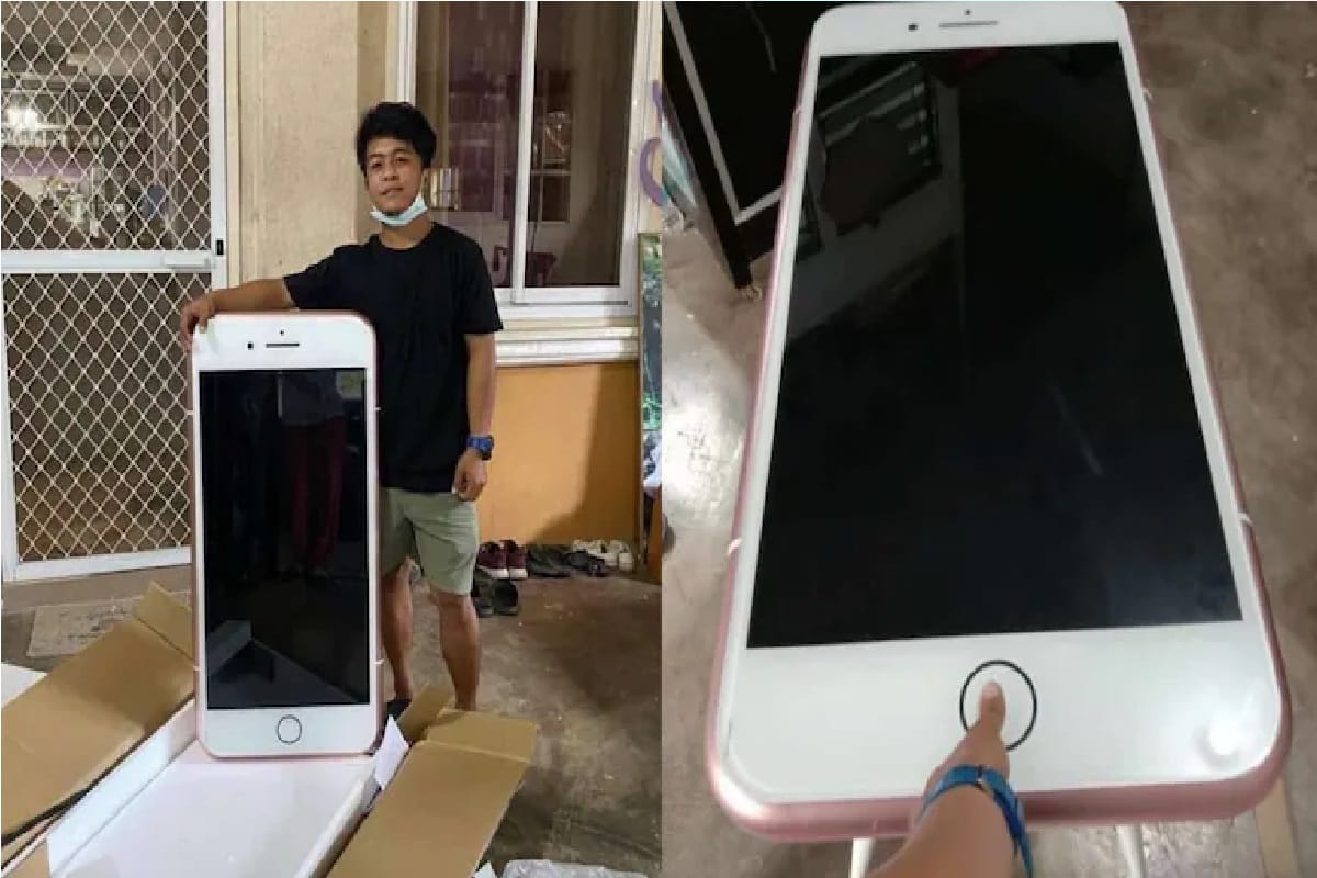 Online iPhone Ordered get iphone size table instead of real iPhone