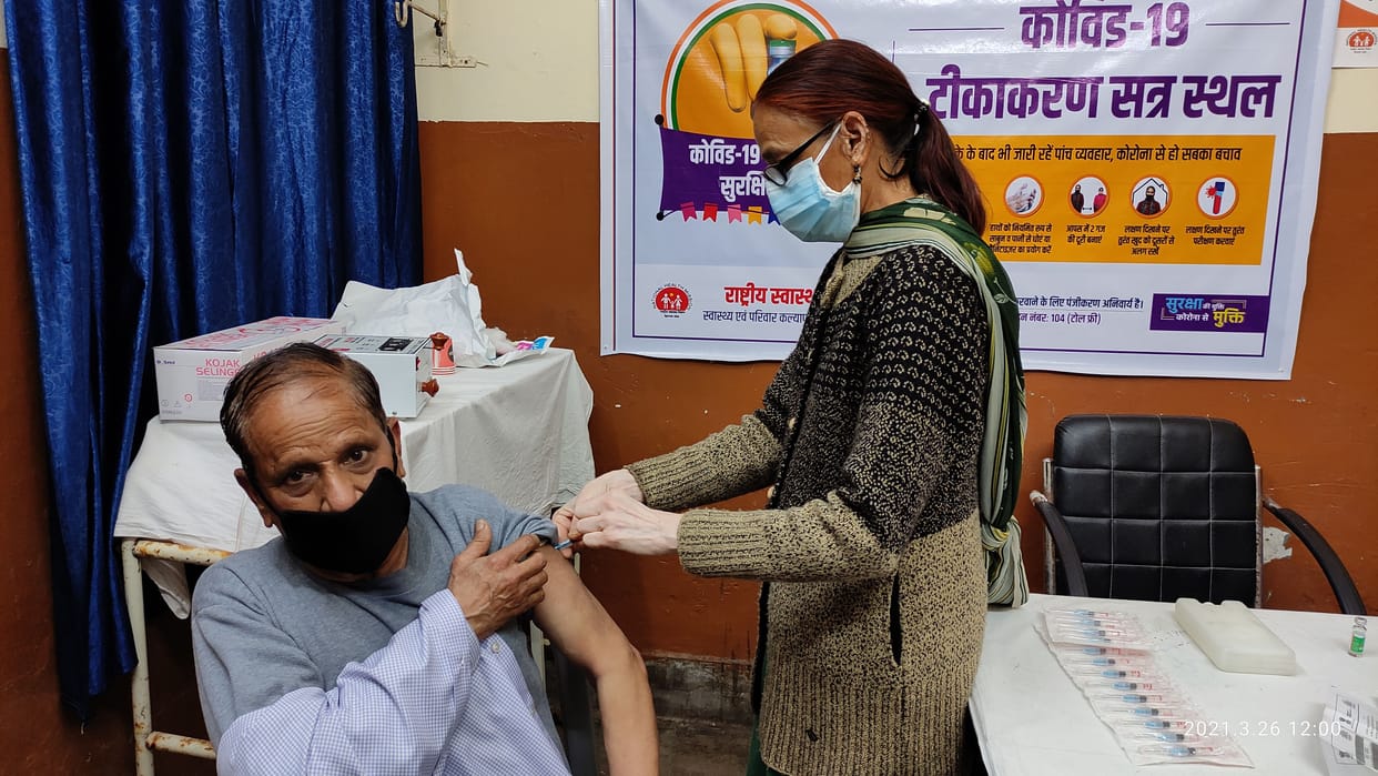 corona vaccination in bilaspur