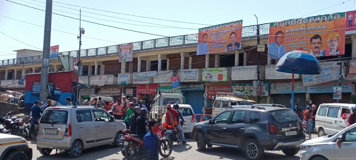 Trafffic Jam in munsyari or Pithauragarh