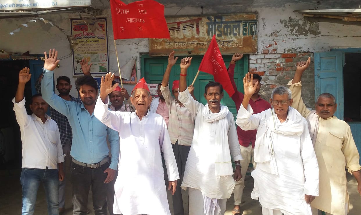 No effect of bandh, farmers took out march