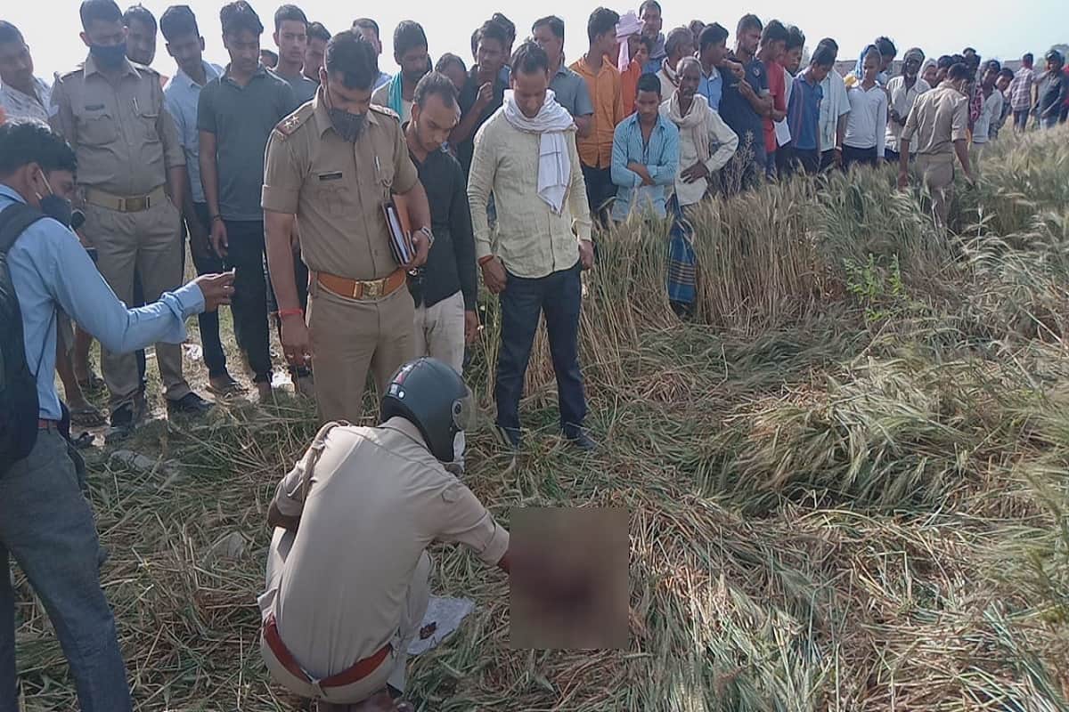 Young man murder in Varanasi dead body found in wheat field Police reach