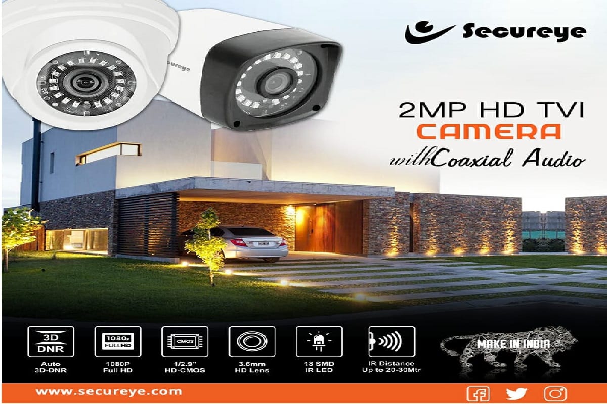 Secureye launches 2MP HD TVI Camera with Coaxial Audio