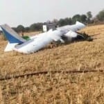 विमान दुर्घटनाग्रस्त