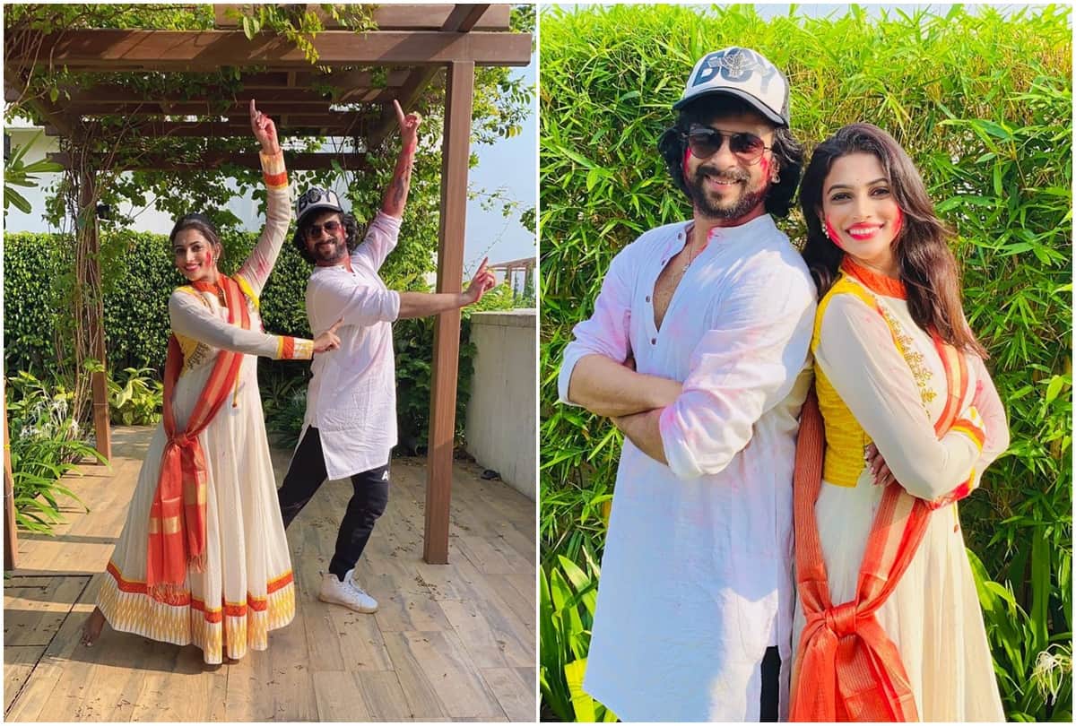 Nayannah mukey and Devesh Mirchandani dance video on mashup track of Holi special songs will win your heart