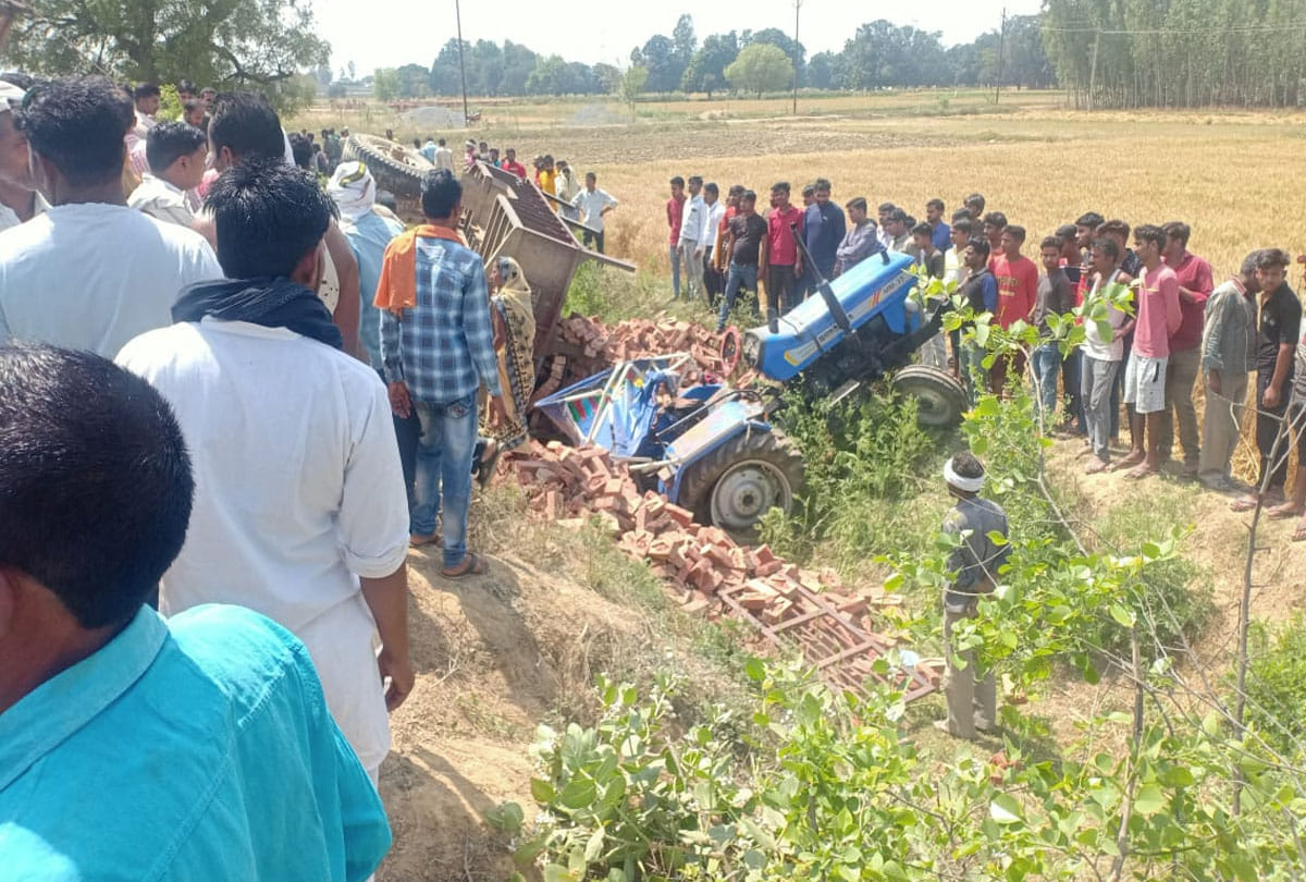 one died in road accident in auraiya