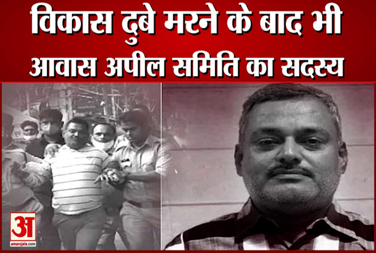 विकास दुबे मरने के बाद भी आवास अपील समिति का सदस्य