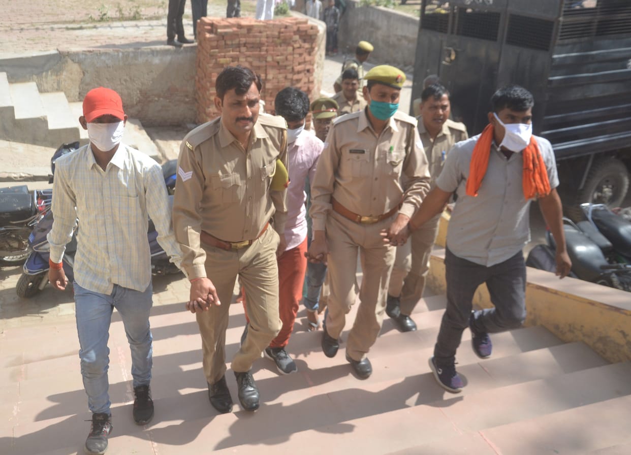 Hathras: The four accused again appeared in court, now hearing on April 1